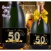 50th 60th 40th 30th Anniversary Champagne labels, Anniversary Champagne Bottle labels,(1aa)